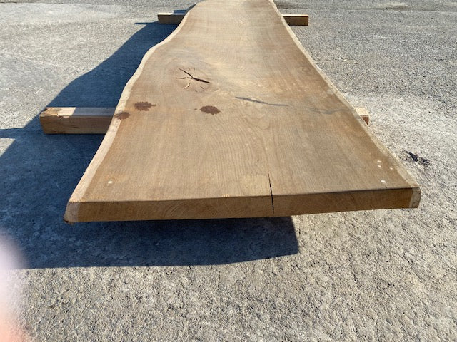 Planche en tronc de Chêne – 2980 x 660 x 55 mm – Ponçé