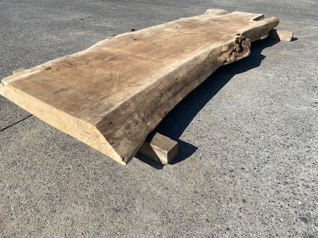 Planche en tronc de peuplier– 3480 x 760 x 80 mm – Ponçé